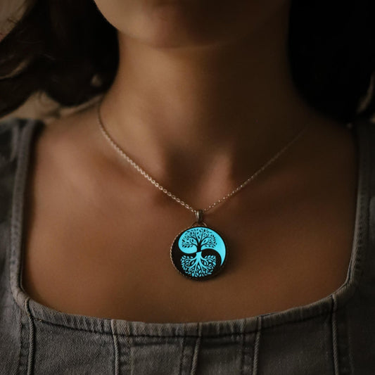 Glowing Tree of Life Pendant