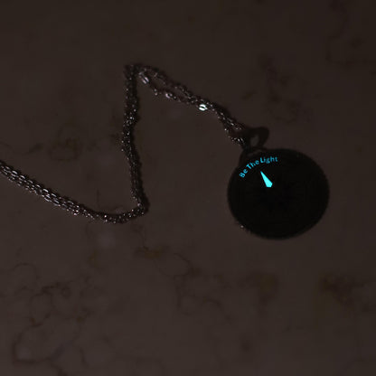 🧭 Be The Light – Glowing Compass Pendant