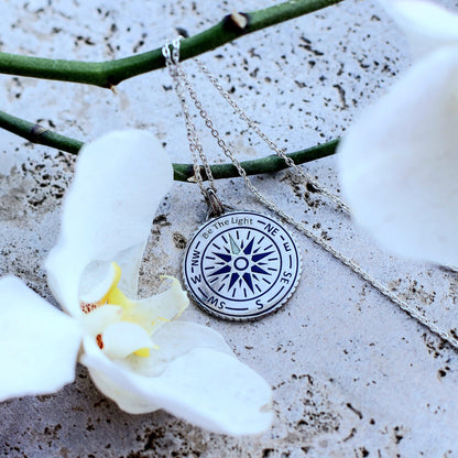 🧭 Be The Light – Glowing Compass Pendant